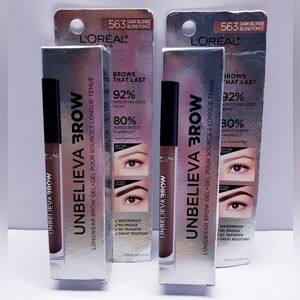L’Oréal Unbelieva Brow Longwear Waterproof Tinted Brow Gel, 563 DARK BLONDE (2)